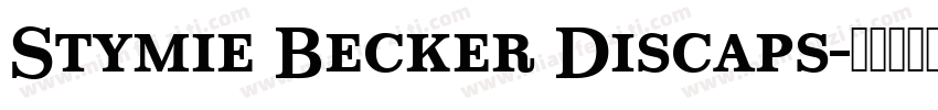 Stymie Becker Discaps字体转换